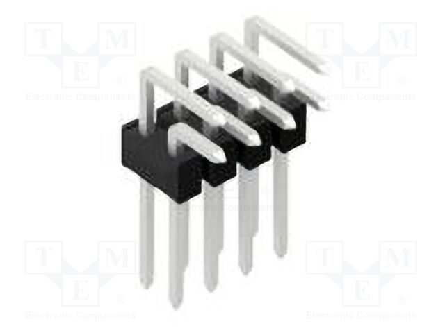 Connector: pin strips; pin header; male; PIN: 8; 2.54mm; THT; 2x4