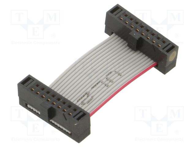 Ribbon cable with IDC connectors; Tape ph: 0.64mm; 25.4mm