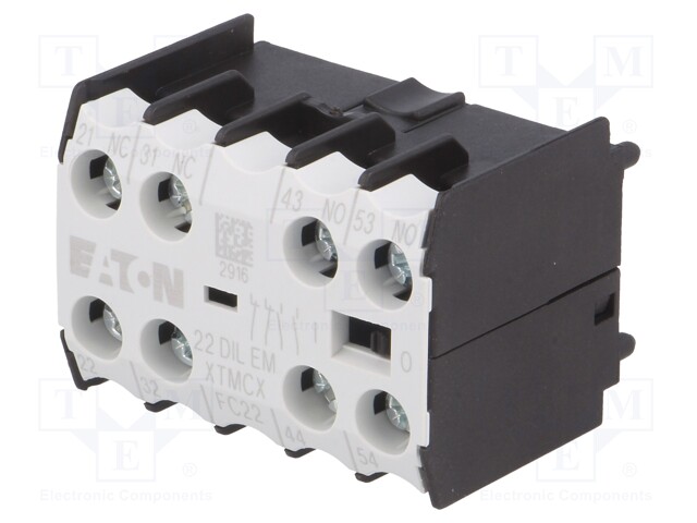 Auxiliary contacts; Series: DILEM; Leads: screw terminals