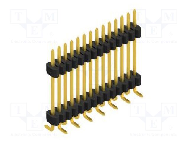 Connector: pin strips; pin header; male; PIN: 14; 1.27mm; SMT; 1x14