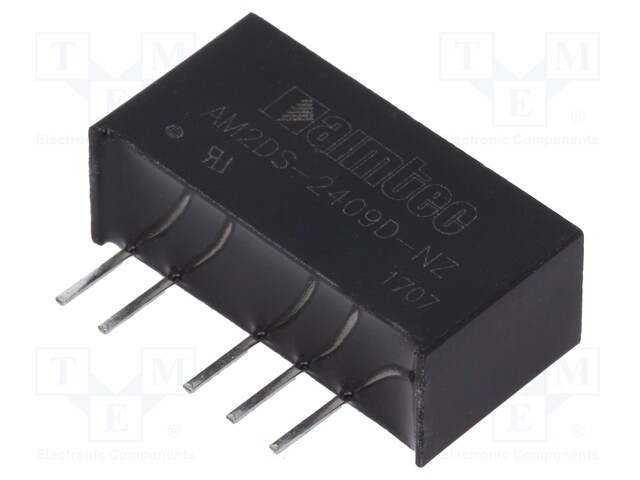 Converter: DC/DC; 2W; Uin: 21.6÷26.4V; Uout: 9VDC; Uout2: -9VDC; SIP7
