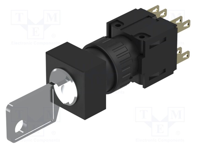 Switch: rotary with key; Stabl.pos: 1; NC x2 + NO x2; Pos: 3; 51