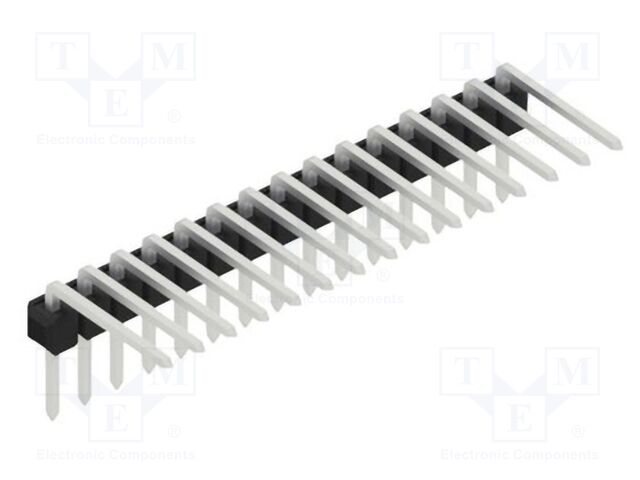 Connector: pin strips; pin header; male; PIN: 15; 2.54mm; THT; 1x15