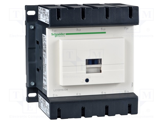 Relay Contactor, TeSys D Series, 4PST-NO, 4P, 200 A at 440 VAC