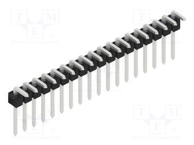 Connector: pin strips; pin header; male; PIN: 18; 2.54mm; THT; 1x18