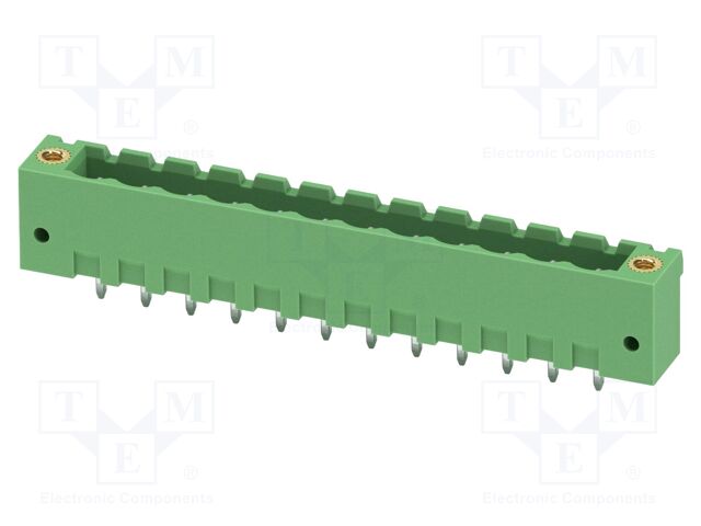 PCB headers, nominal cross section: 2.5 mm?, color: green, n