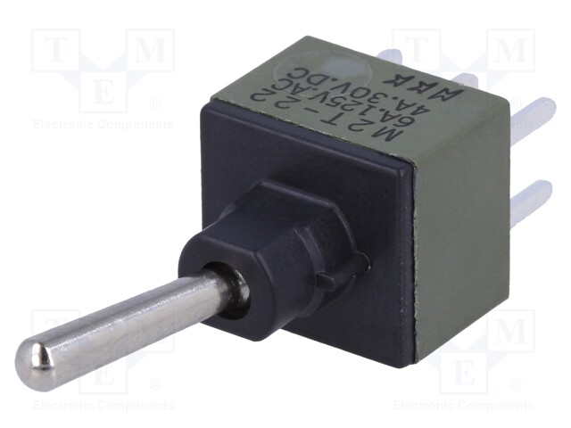 SWITCH, TOGGLE, DPDT, 6A, 125VAC