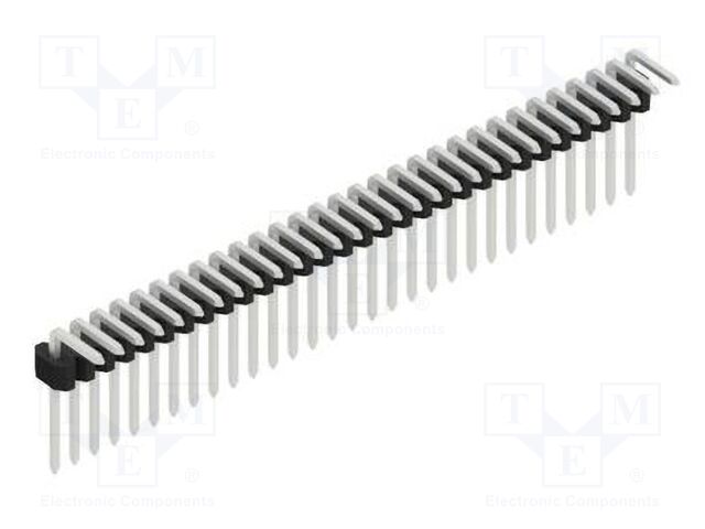 Connector: pin strips; pin header; male; PIN: 30; 1.27mm; THT; 1x30