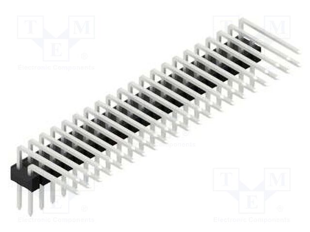 Connector: pin strips; pin header; male; PIN: 42; 2.54mm; THT; 2x21
