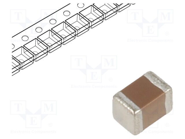 Capacitor: ceramic; 10uF; 10VDC; X7R; ±10%; SMD; 0805