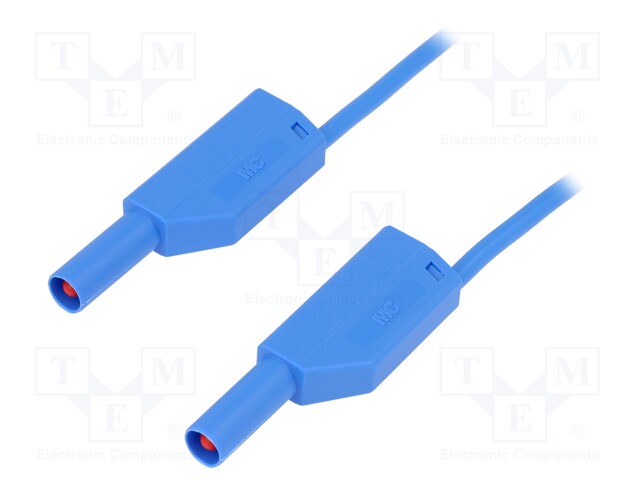 Test lead; PVC; 2m; blue; 19A; 1kV; Cond.cross sec: 1mm2
