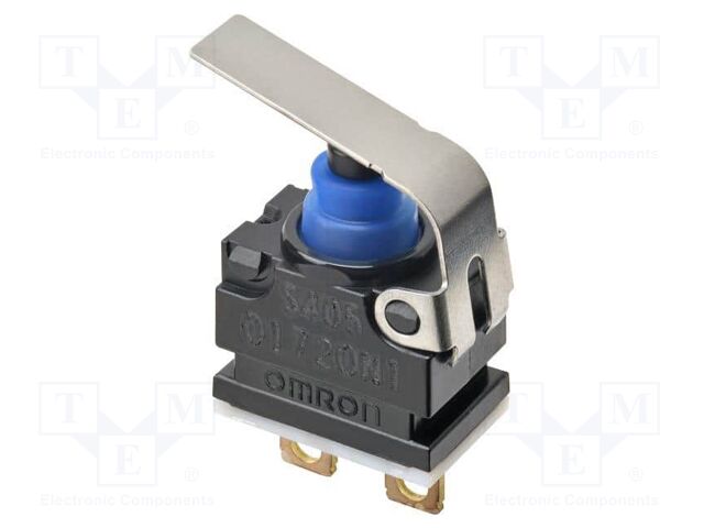 Microswitch SNAP ACTION; with lever; SPST-NC; 0.01A/13.5VDC