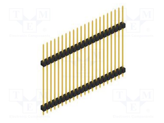 Connector: pin strips; pin header; male; PIN: 22; 2.54mm; THT; 1x22