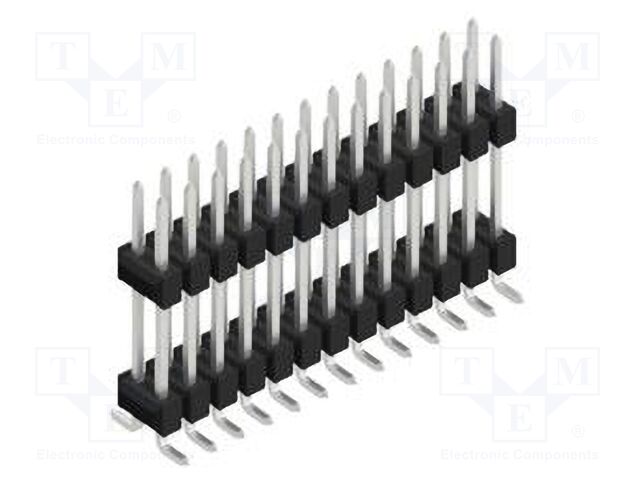 Connector: pin strips; pin header; male; PIN: 26; 2.54mm; SMT; 2x13