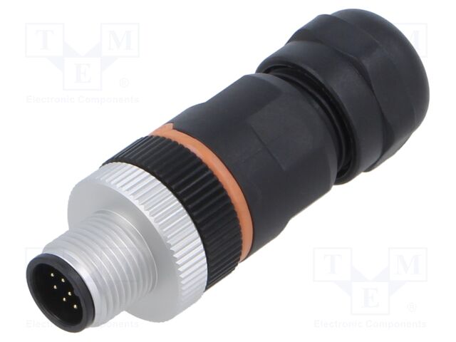 Connector: M12; plug; PIN: 12; male; A code-DeviceNet / CANopen