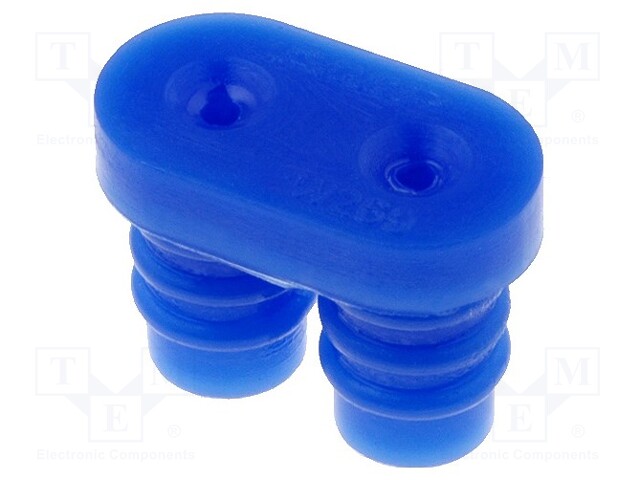 Gasket for wire; Universal MATE-N-LOK; 6.35mm; PIN: 2; Layout: 1x2