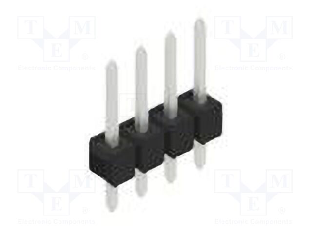 Connector: pin strips; pin header; male; PIN: 4; 2.54mm; THT; 1x4
