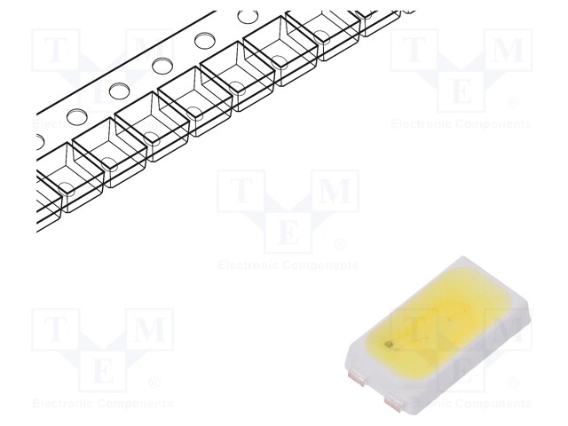 LED; SMD; 5630; white cold; 27.5÷35lm; 6500(typ)K; 80; 120°; 65mA