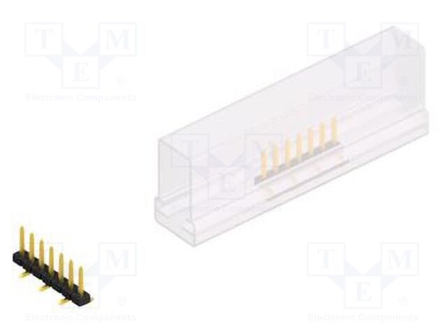 Connector: pin strips; pin header; male; PIN: 7; 2mm; SMT; 1x7; 100V