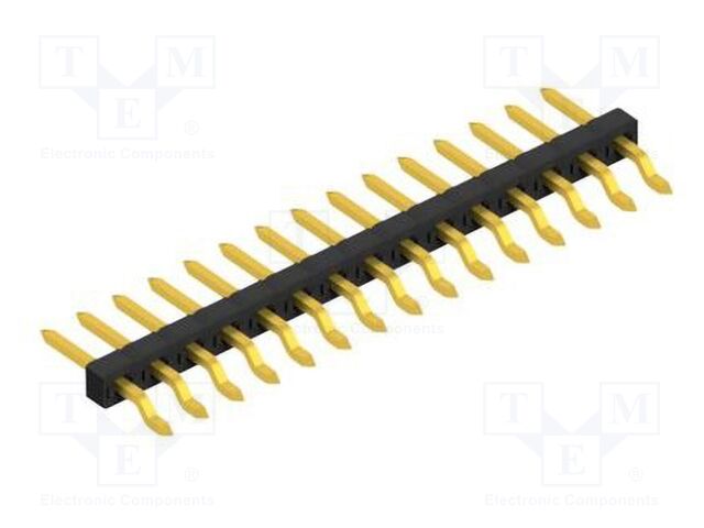Connector: pin strips; pin header; male; PIN: 15; 2mm; SMT; 1x15