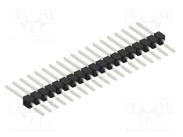 Connector: pin strips; pin header; male; PIN: 19; 2.54mm; SMT; 1x19