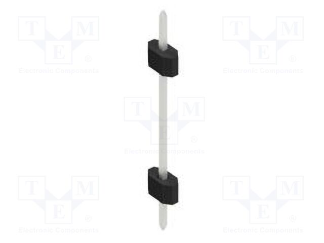 Connector: pin strips; pin header; male; PIN: 1; 1.27mm; THT; 1x1