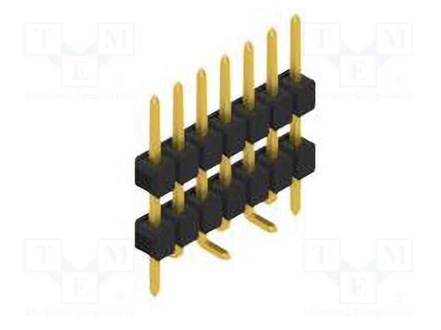Connector: pin strips; pin header; male; PIN: 7; 2.54mm; SMT; 1x7