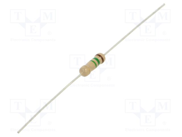 Resistor: carbon film; THT; 1.5MΩ; 500mW; ±5%; Ø3x9mm; axial
