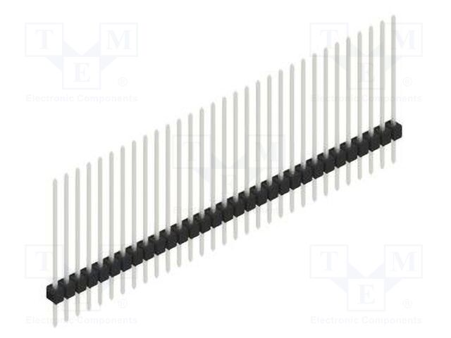 Connector: pin strips; pin header; male; PIN: 31; 2.54mm; THT; 1x31