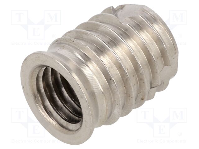 Threaded insert; stainless steel; M8; BN 37911; L: 14mm