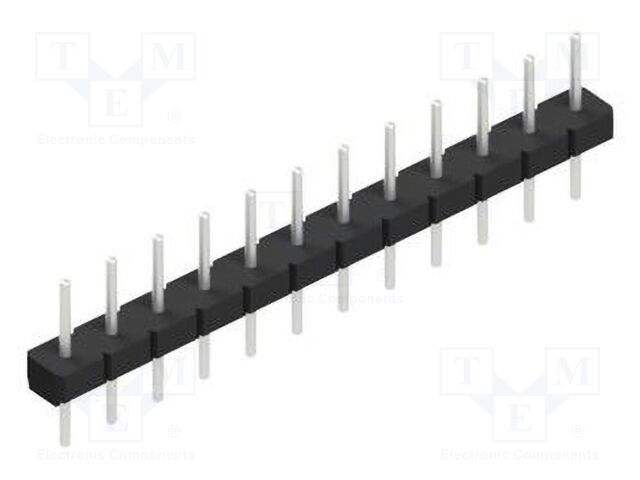 Connector: pin strips; pin header; male; PIN: 12; 2.54mm; THT; 1x12