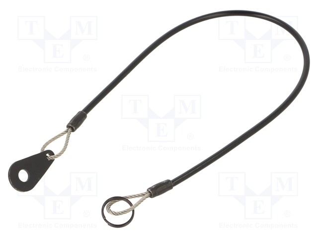 Retaining cable; Plating: PVC; Mat: stainless steel; 200mm