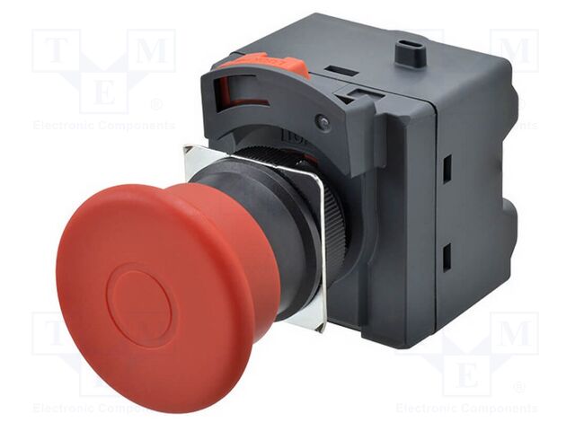 Switch: emergency stop; 22mm; none; 40mm