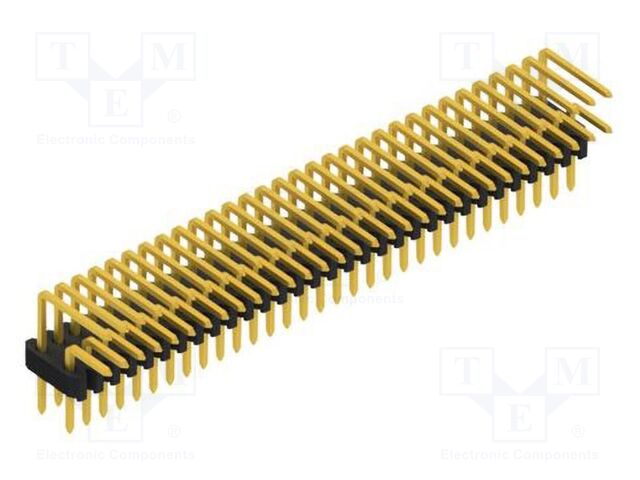 Connector: pin strips; pin header; male; PIN: 62; 1.27mm; THT; 2x31