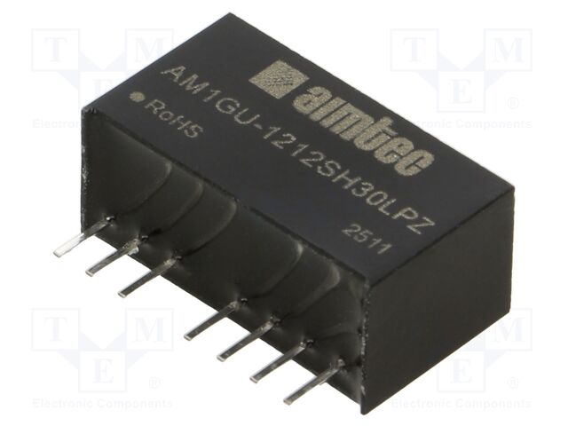 Converter: DC/DC; 1W; Uin: 4.5÷36V; Uout: 12VDC; Iout: 83mA; SIP8; THT