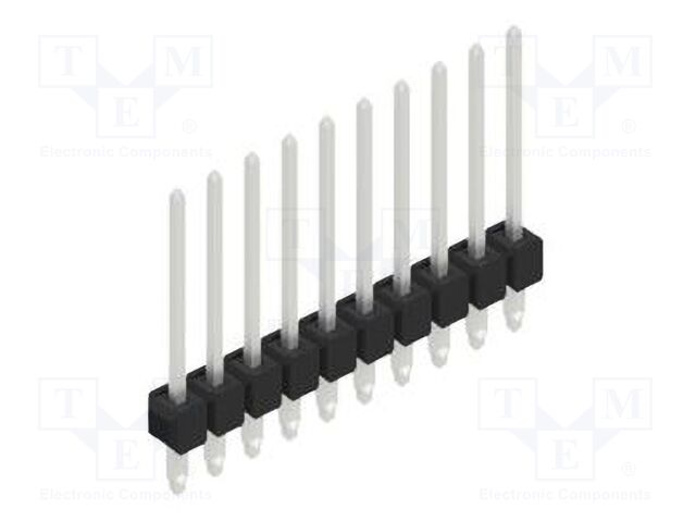 Connector: pin strips; pin header; male; PIN: 10; 2.54mm; THT; 1x10