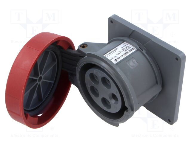 Connector: AC supply 3-phase; socket; female; straight; -25÷40°C