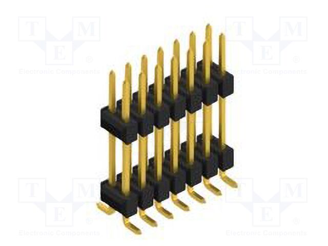 Connector: pin strips; pin header; male; PIN: 14; 2.54mm; SMT; 2x7