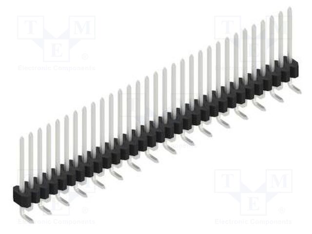 Connector: pin strips; pin header; male; PIN: 31; 1.27mm; SMT; 1x31