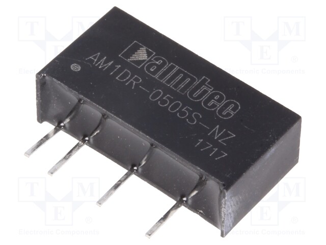 Converter: DC/DC; 1W; Uin: 4.75÷5.25V; 5VDC; Iout: 200mA; SIP7; 2.1g