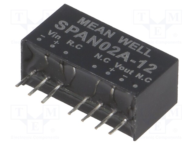 Converter: DC/DC; 2W; Uin: 9÷18V; 12VDC; Iout: 0÷167mA; SIP8; 4.8g
