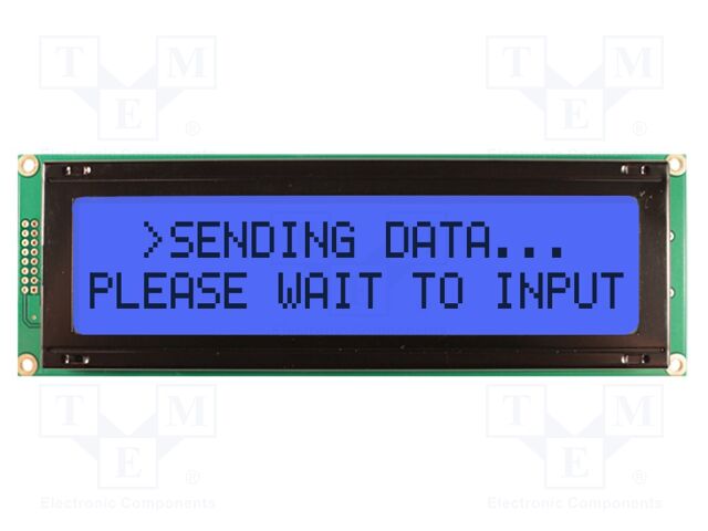 Display: LCD; 20x2; grey; 182x60mm; LED; Interface: 8bit,parallel