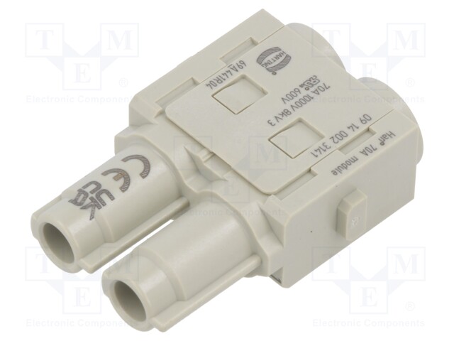 Engineering PN: Han 70A crimp module, female