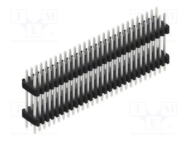 Connector: pin strips; pin header; male; PIN: 56; 1.27mm; THT; 2x28