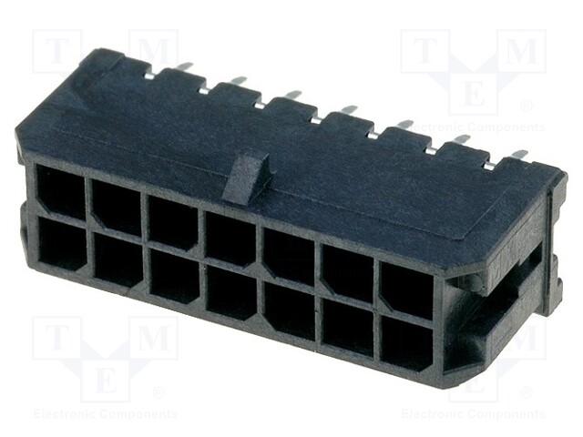 Socket; wire-board; male; Micro-Fit 3.0; 3mm; PIN: 14; SMT; 5A; 600V