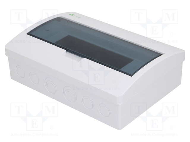 Enclosure: for modular components; IP40; white; No.of mod: 12