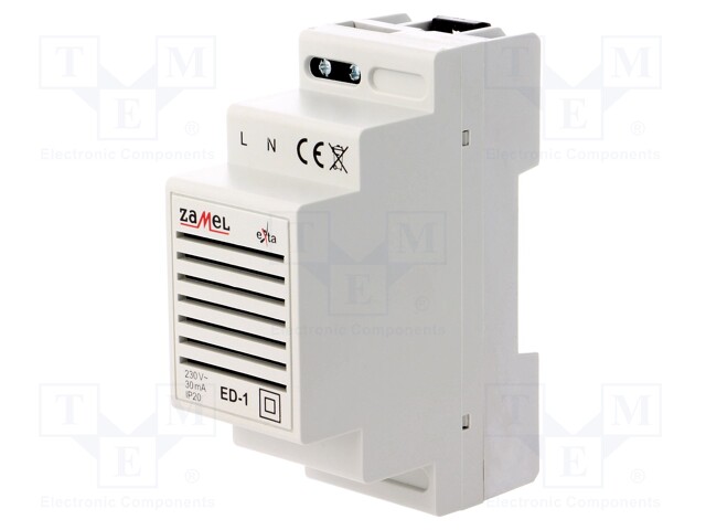 Signalling device; Mounting: DIN; IP20; 230VAC; 90x35x66mm