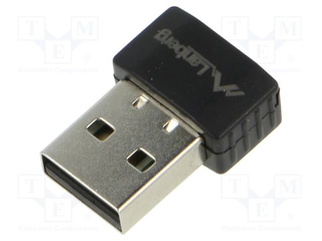 PC extension card: WiFi network; USB A plug; USB 2.0; black