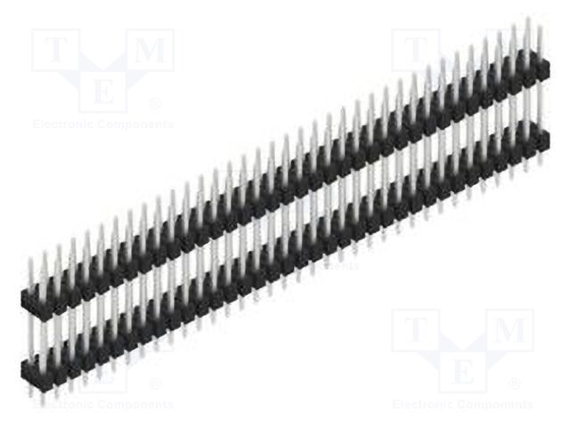 Connector: pin strips; pin header; male; PIN: 72; 2.54mm; THT; 2x36