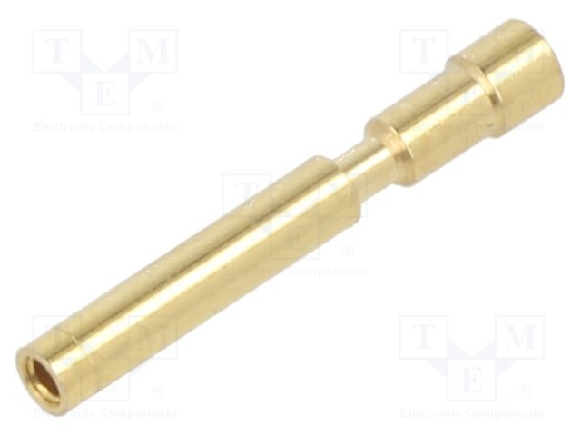 HAN M23 SIGNAL, FEMALE CRIMP CONTACT, 1MM, 0.34 1.00MM², GOLD